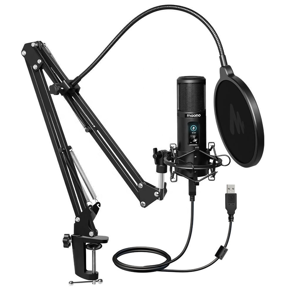 Gaming Microphone - MAONO Professionele USB Microfoon Studio Mic