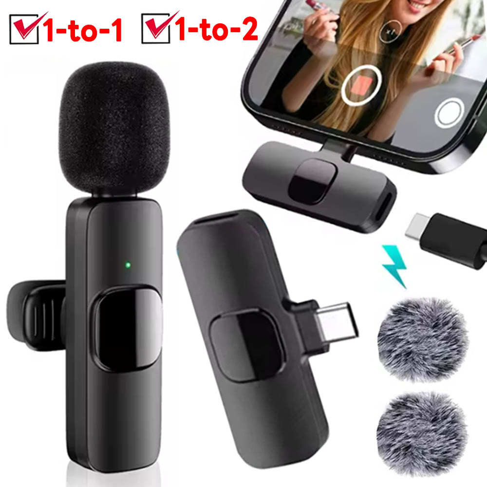 Gaming Microphone - 1to2 1to1 Mini Audio Video-opname Type-C