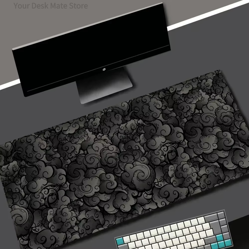 Pc Gaming Cloud - Zwart Cloud Pattern Gaming-muismat Waterdicht antislip