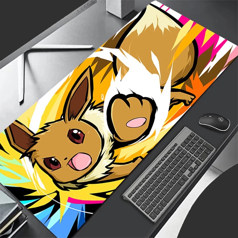 Pc Gaming Gratis - P-Pokemon Eevee Anime Gaming-muismat, uitgebreide antislip