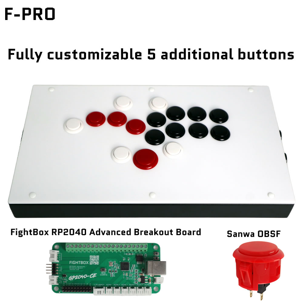 Joystick Pc Gaming - FightBox F-PRO Hendelloze Arcade-gamecontroller met alle