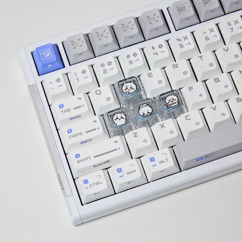 Pc Gaming Gratis - Chiikawa 4 stuks handgemaakte transparante pc-keycaps