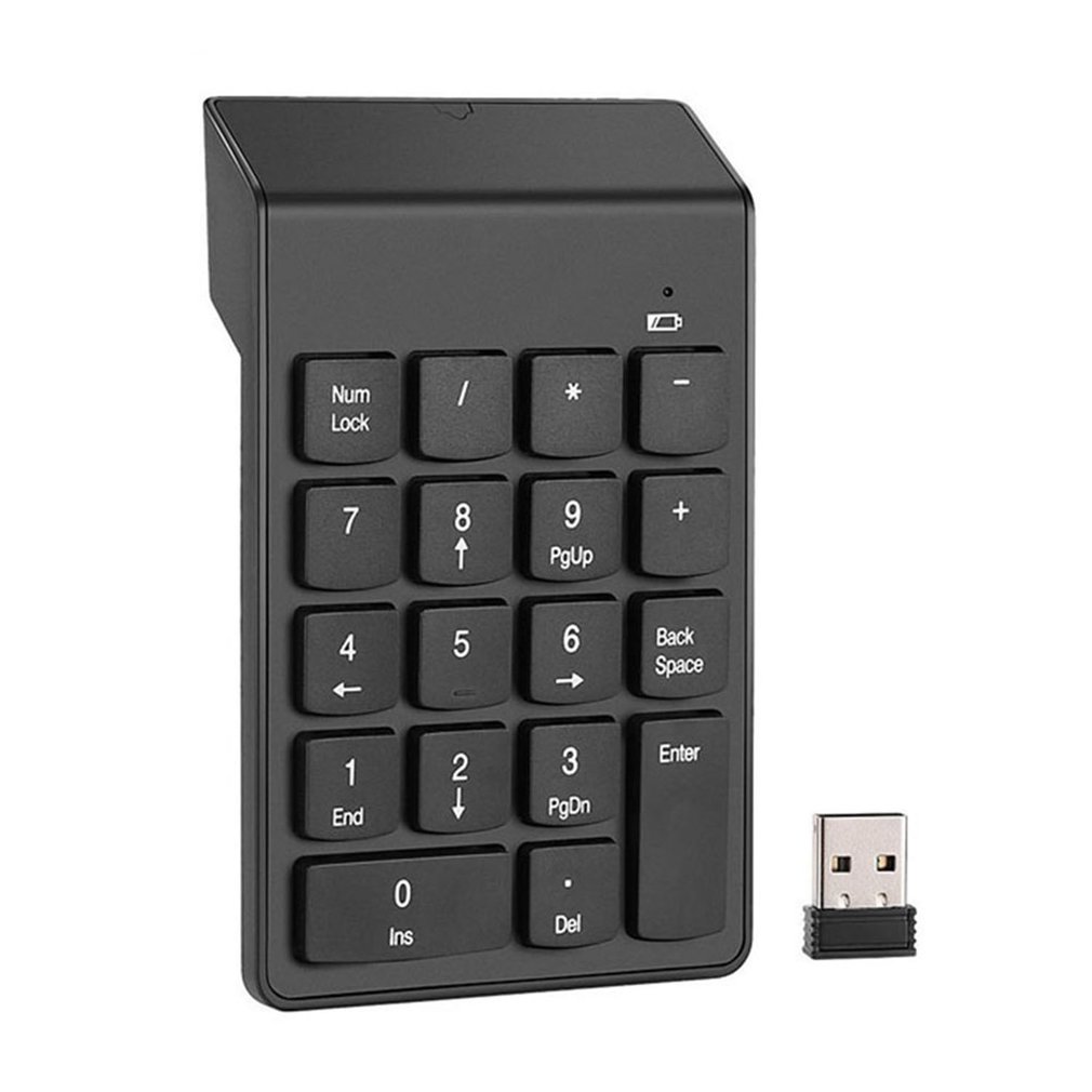 Pc Gaming Entry - 18-toetsen 2.4G draadloos numeriek toetsenbord, mini