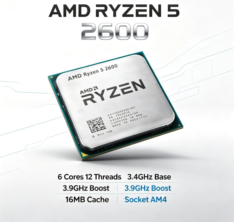 Pc Gaming Entry - AMD Ryzen 5 2600 12nm Productie