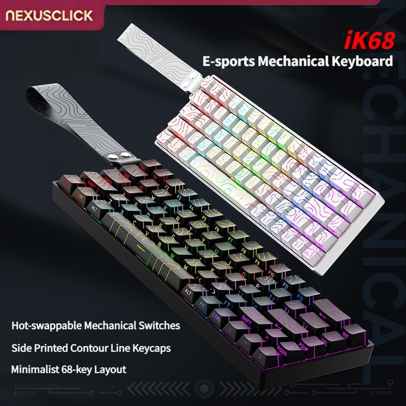 NexusClick iK68 Mini Mechanisc - Anti-Ghosting Keyboard recensie en prijs