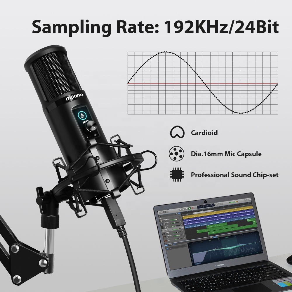 MAONO Professionele USB Microf - Gaming Microphone recensie en prijs