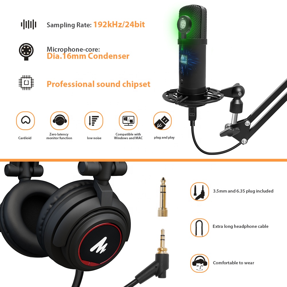 MAONO Studio USB Microfoon met - Gaming Microphone recensie en prijs