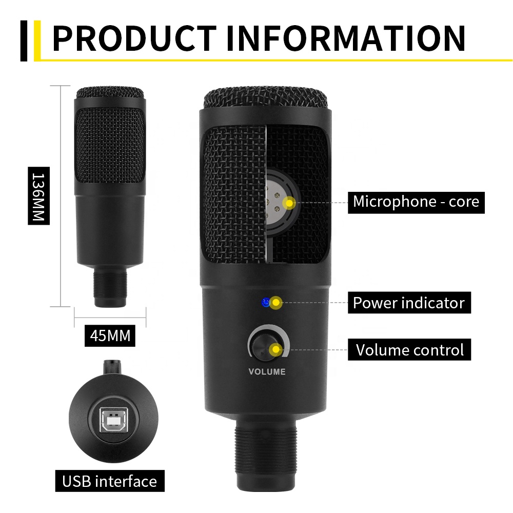 XTUGA K30 Professionele bedrad - Gaming Microphone recensie en prijs