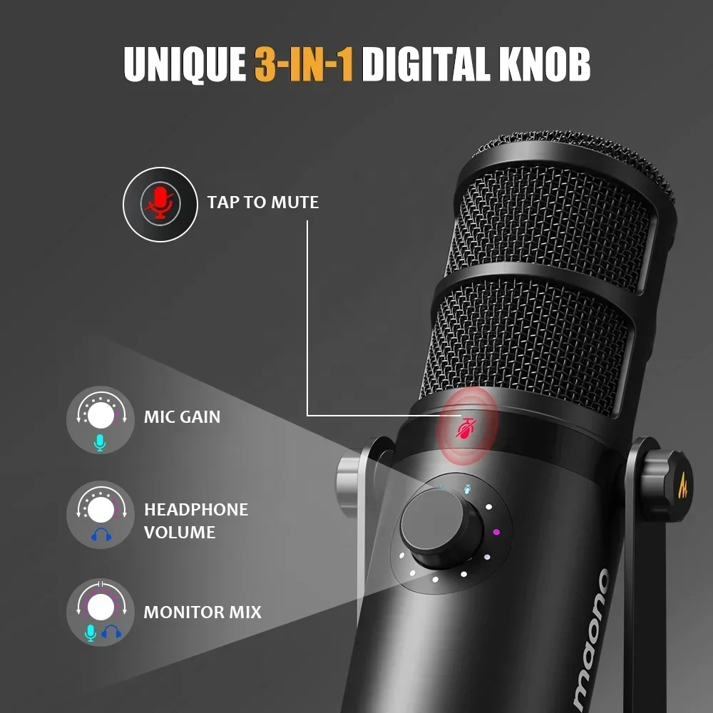 MAONO Dynamische Microfoon XLR - Gaming Microphone recensie en prijs