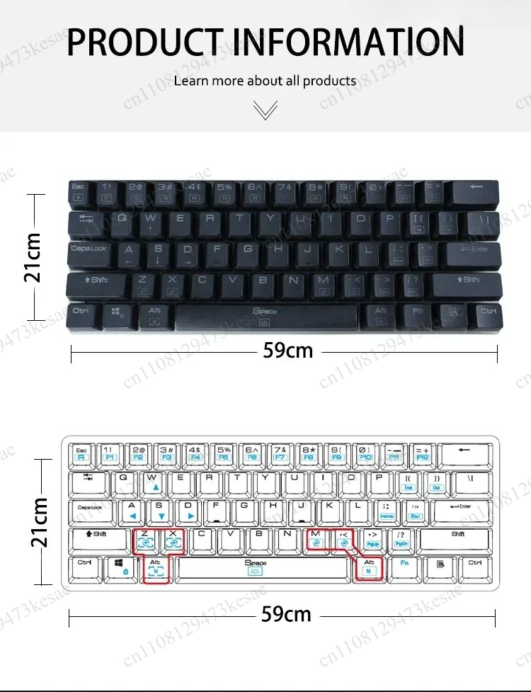 K605 60% Mechanisch Gaming Toe - Anti-Ghosting Keyboard recensie en prijs