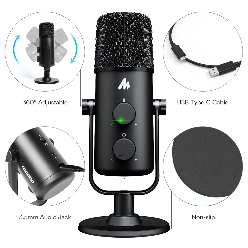 MAONO USB naar Type C PC Studi - Gaming Microphone recensie en prijs