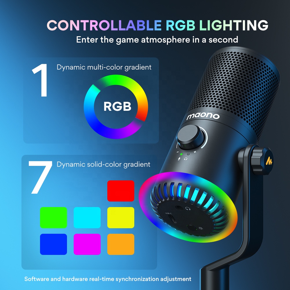 Maono DM30 Programmeerbare RGB - Gaming Microphone recensie en prijs
