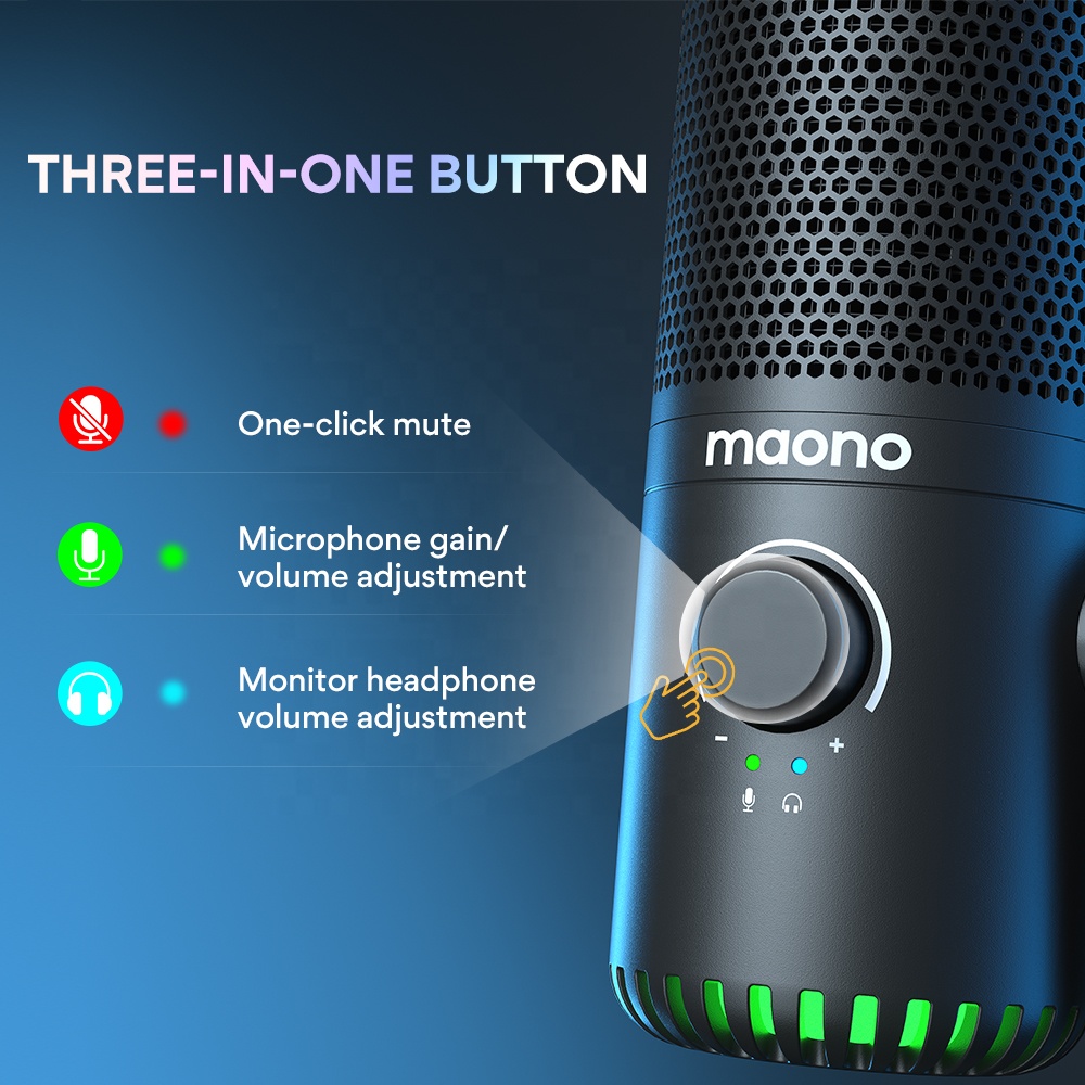 Maono DM30 Programmeerbare RGB - Gaming Microphone recensie en prijs