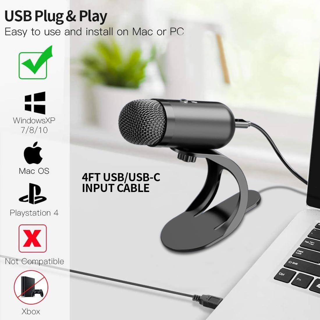 Professionele USB-condensatorm - Gaming Microphone recensie en prijs