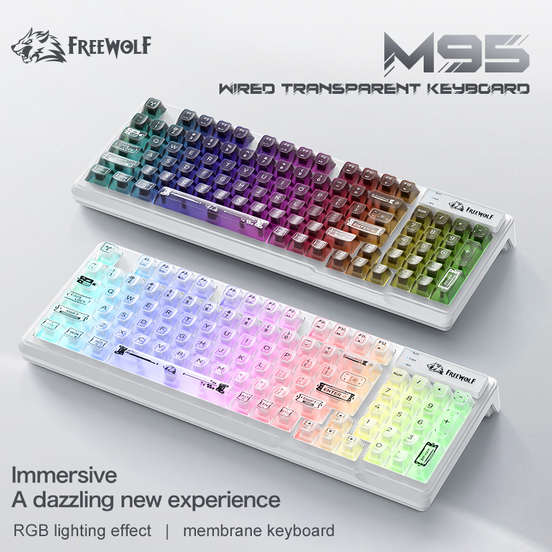 Bedraad RGB Transparant Toetse - Anti-Ghosting Keyboard recensie en prijs