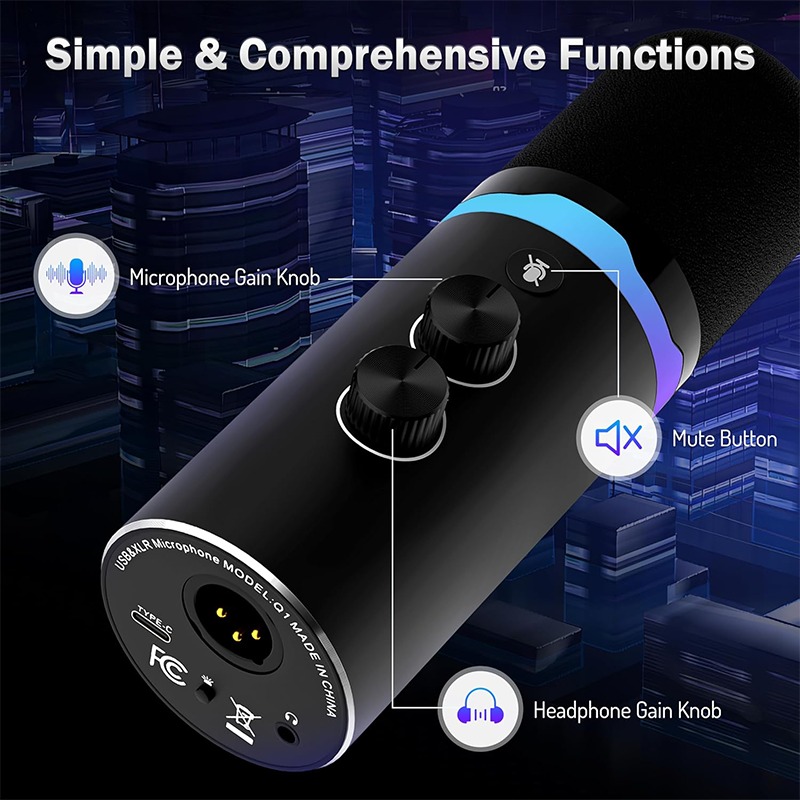 USB-gamingmicrofoon met boogar - Gaming Microphone recensie en prijs